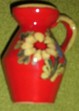 Souvenir  Bayern: handbemaltes Keramikväschen, gemarkt per Hand, Höhe ca. 10 cm