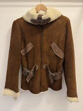 Original Shearling Luxus Lammfell Jacke Italy.Gr 44