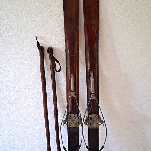 Sehr alte holz ski - alte, für