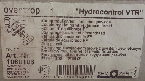 Oventrop hydrocontrol vtr - hydrocontrol,