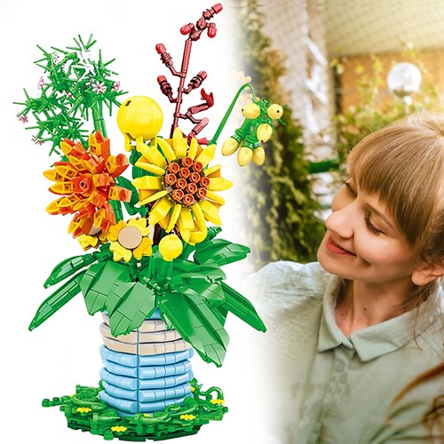 Blumen bausteine set - blumen,