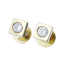 Ohrstecker Quadrat Brillant