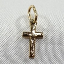 kleiner russischer Anhänger 583 Rotgold um 1980 Pendant 1,35 cm / CU 284(60)