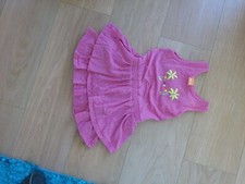 neuwertiges Kleidchen Sommerkleid Strandkleid Palmen Pusblu 92 Mädchen Kleid