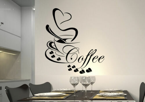 Wandtattoo kaffee herz - wandtattoo, küche