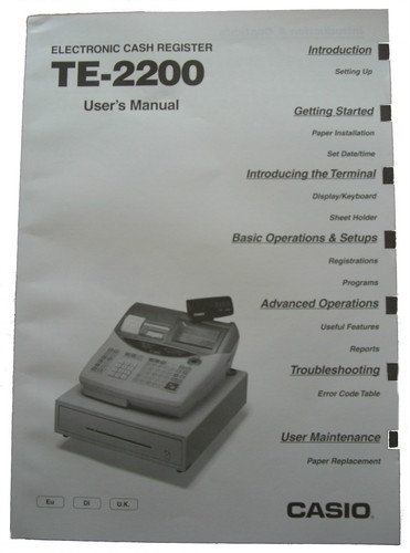 Casio 2200 te2200 - casio,