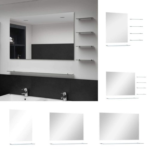 Wandspiegel mit regal hartgla - regal,
