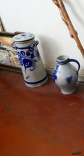 *Gärtöpfe* aus Keramik blau