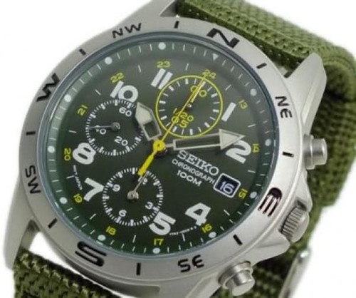 Seiko militär chronograph - seiko, uhr