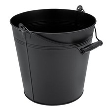 Deko Zinkeimer mit Holzgriff -