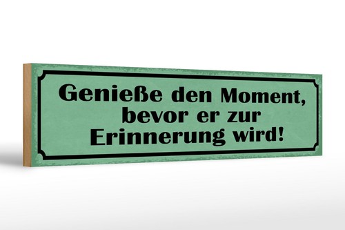 Holzschild spruch 46x10 - holzschild,