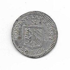 3 Kreuzer 1764 Land Münze 