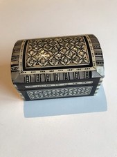 Schmuckkästchen, Schatzkiste, Box, Holzdose, klein, Ägypten, Intarsien, Perlmutt