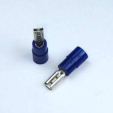 Flachsteckhülsen Kabelschuhe 2,8 mm blau für 1,5-2,5 mm²,  25 Stück-Pack