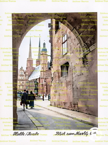 AK-Halle-Saale-Blick-zum-Markt
