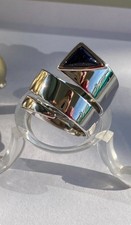 Mega Ring von Pierre Lang PL XII  (12) silber blau Luxus  Edel  Schmuck w. NEU