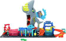 Mattel Hot Wheels City Ultimative Hai Auto-Waschanlage Spielzeug Fahrzeug