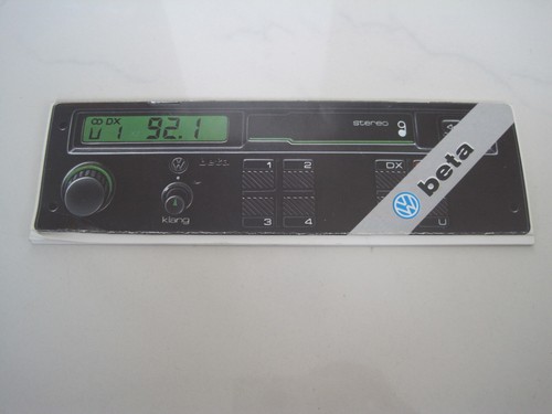 Volkswagen auto radio beta - vw,