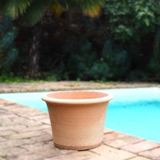 Pflanztopf Terracotta 35cm frostfest – Handgemacht Kreta Blumenkübel Hosta