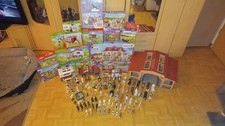 Schleich Pferdehof 42551 / Pferdestall 42195 / Große Tiersammlung /Viele Zusätze