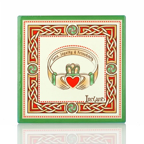 Claddagh ring coaster - ring,