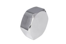 Blindstopfen Messing Chrom