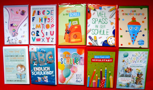 Glückwunschkarte schulanfang - glückwunschkarte,