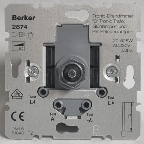 Berker 2874 tronic drehdimmer - berker, tronic-drehdimmer