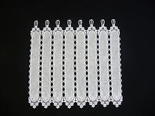 Panneaux Scheibengardine Gardine Scheibenhänger Vorhang weiß B=0,31-1,51m H=0,6m