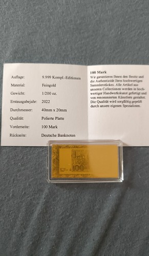 100 mark goldnoten - 100,