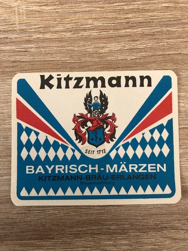 Bieretikett brauerei kitzmann - brauerei,