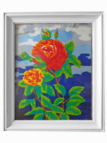 Vintage blumen gemälde bunte - blumen,