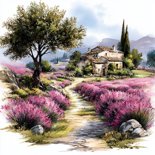 Wandbild lavendel provence - wandbild,