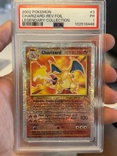 2002 Pokémon Legendary Collection PSA 1 PR Reverse Holo Rare Charizard 3/110