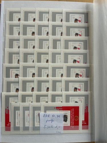 Ddr block postfrisch 5 - 72,