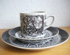 100 Jahre Rosenthal Gedeck Tasse Untertasse Teller B. Wiinblad 1979 November RAR