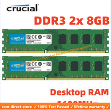 CRUCIAL DDR3 1600MHz 2x 8GB