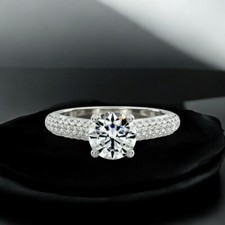 Platin Ehering Diamant IGI