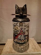 Bierhumpen mit zinndeckel - bierhumpen,