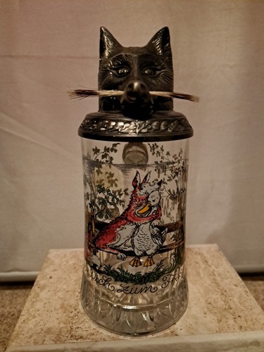 Bierhumpen mit zinndeckel - bierhumpen,