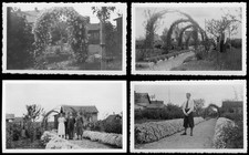 4x Hadern bei München 1935 - Garten Familie Knickerbocker - 1930er - Foto 11x7cm