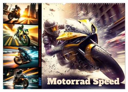 Motorrad speed wandkalender - motorrad, (wandkalender