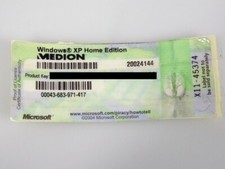 Original Medion Microsoft Windows XP Home Edition Lizenz Key Aufkleber