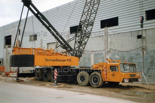Lkw foto faun kranwagen - lkw, gelb