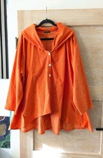 LaBass♥ Lagenlook Tunika 48 50 52 Softcord*verspielte Details*weite A-Linie