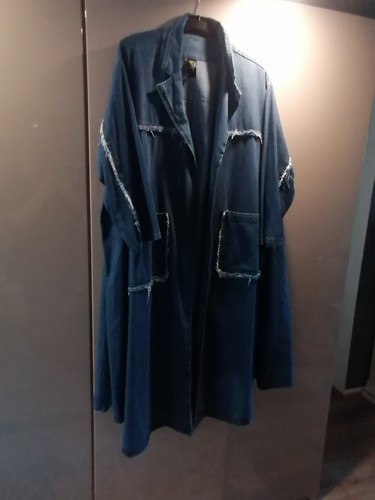Jeans mantel mit glitzer krone - jeans,