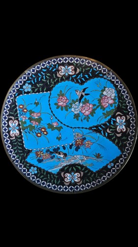 Cloisonné emaille teller - emaille,