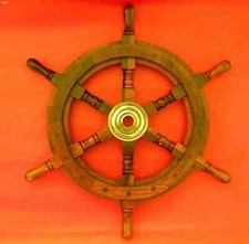 Maritim Schiffsteuerrad Holz