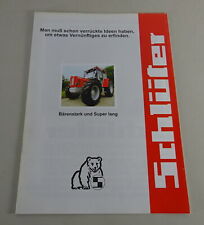 Prospekt / Broschüre Schlüter Traktor 1700 LS / 2000 LS Stand 1993