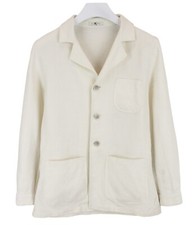 Suitsupply Greenwich Jacke Herren UK 34 Leinen Seide Baumwolle Ungefüttert Kerbe